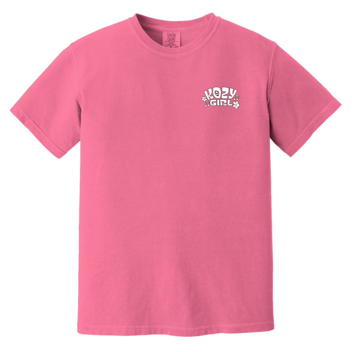 Kozy Girl Heavyweight Garment-Dyed T-Shirt (Front and Back Logo)